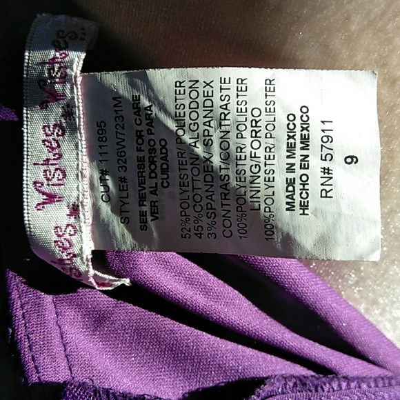 Wishes Wishes Wishes Size 9 Strapless Purple Bubble Hem Party Dress - Picture 11 of 12